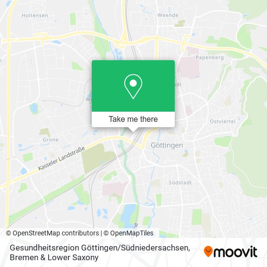 Gesundheitsregion Göttingen / Südniedersachsen map