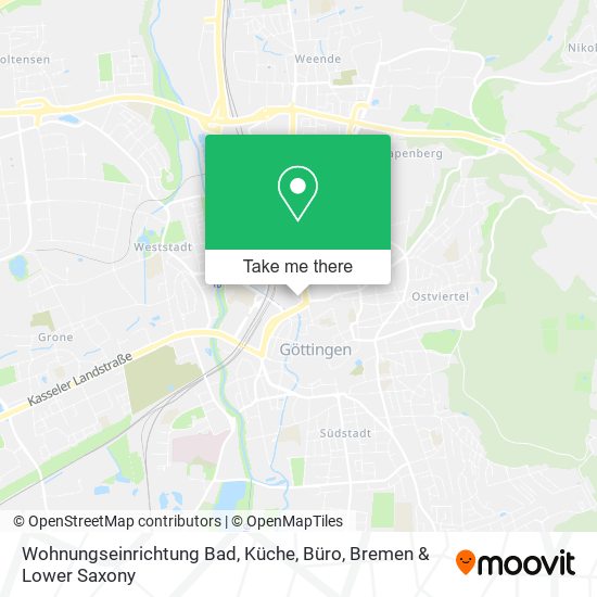 Wohnungseinrichtung Bad, Küche, Büro map