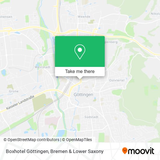 Boxhotel Göttingen map