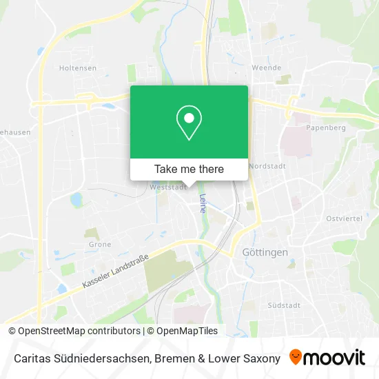 Карта Caritas Südniedersachsen