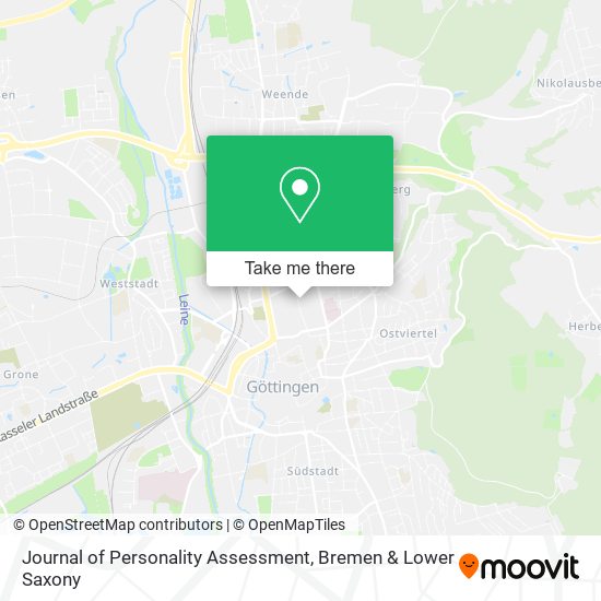 Journal of Personality Assessment map