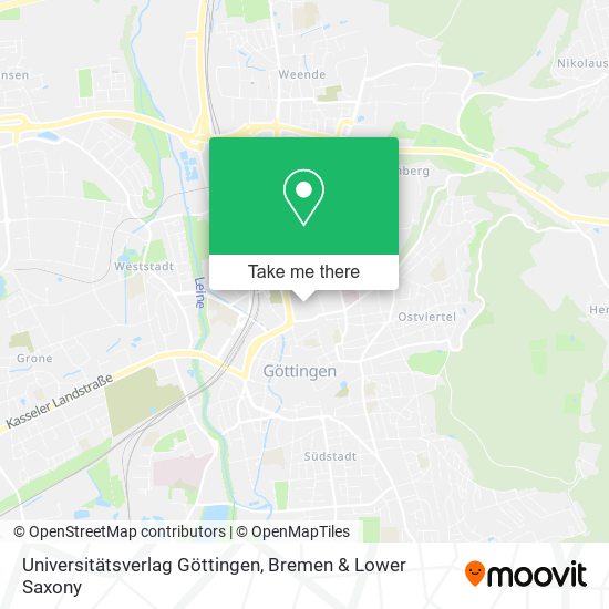 Universitätsverlag Göttingen map