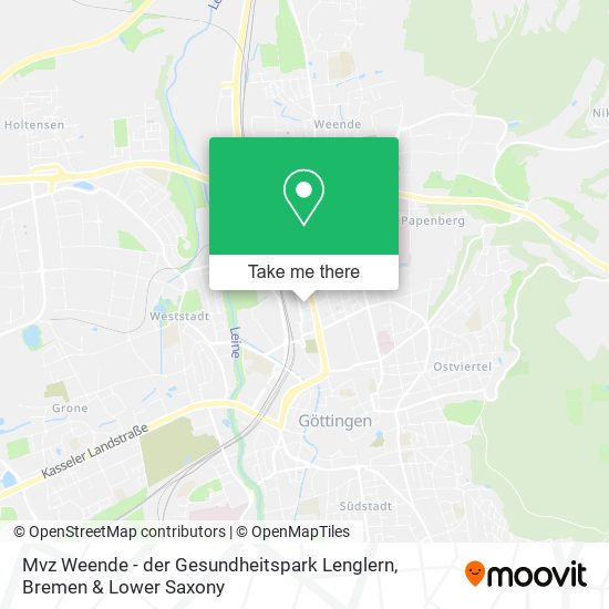 Mvz Weende - der Gesundheitspark Lenglern map