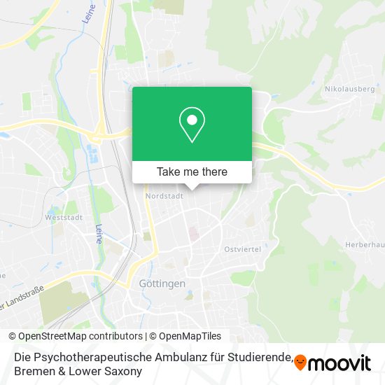 Die Psychotherapeutische Ambulanz für Studierende map