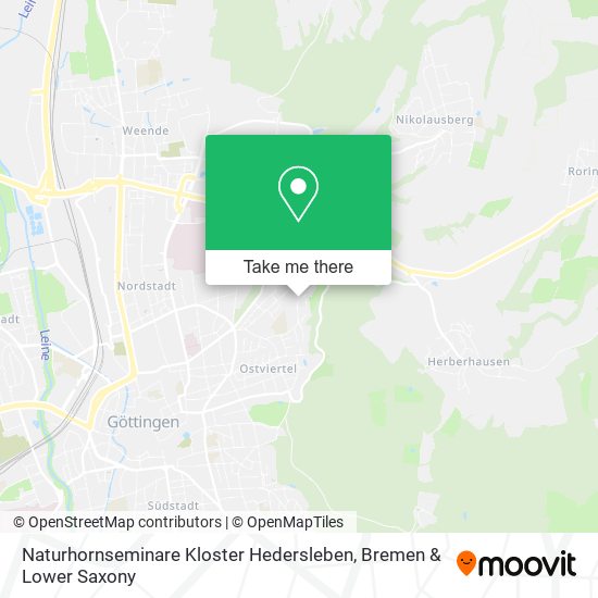 Naturhornseminare Kloster Hedersleben map