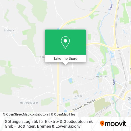 Göttingen Logistik für Elektro- & Gebäudetechnik GmbH Göttingen map