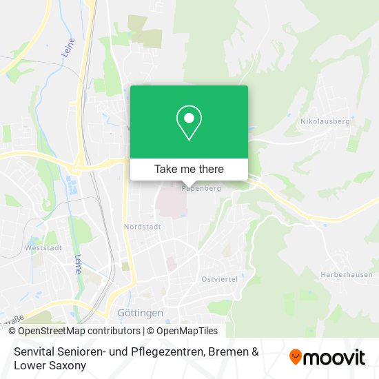 Карта Senvital Senioren- und Pflegezentren