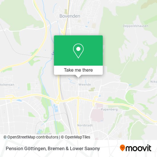 Pension Göttingen map