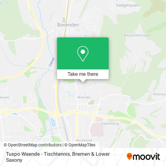 Tuspo Weende - Tischtennis map