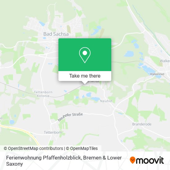 Ferienwohnung Pfaffenholzblick map