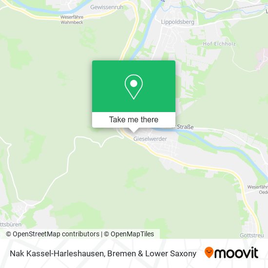 Nak Kassel-Harleshausen map