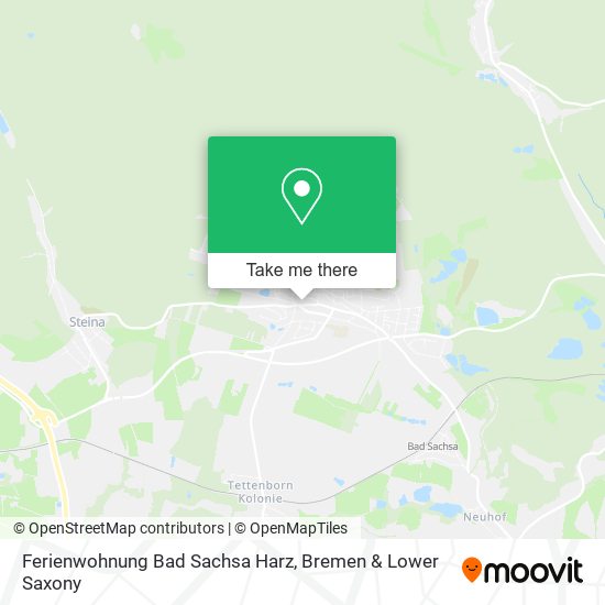 Ferienwohnung Bad Sachsa Harz map
