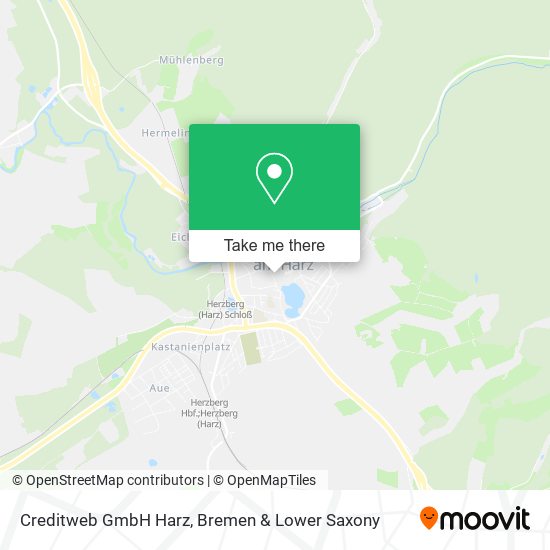 Creditweb GmbH Harz map