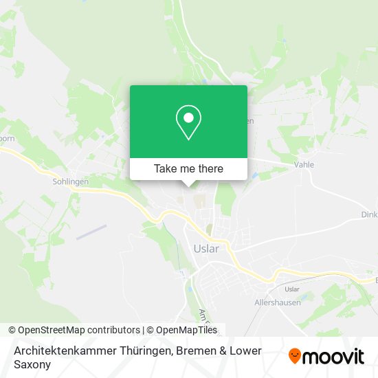 Architektenkammer Thüringen map