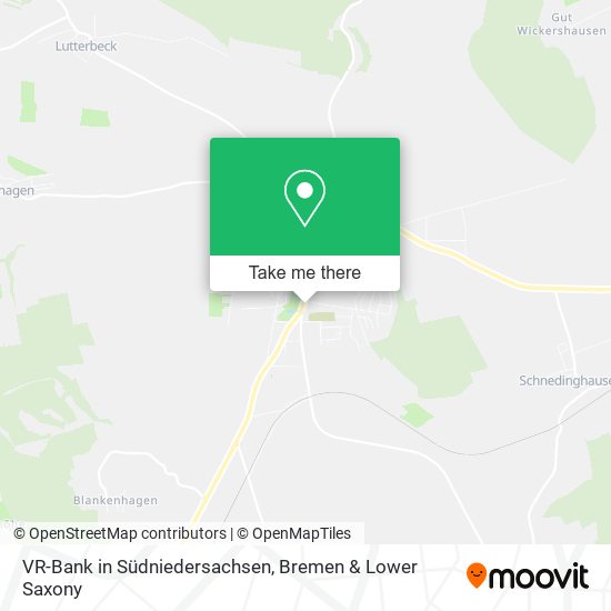 VR-Bank in Südniedersachsen map