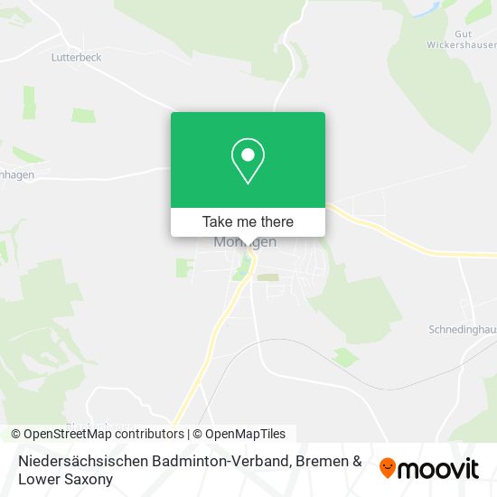 Карта Niedersächsischen Badminton-Verband
