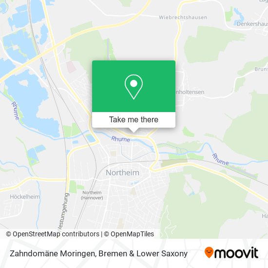 Zahndomäne Moringen map