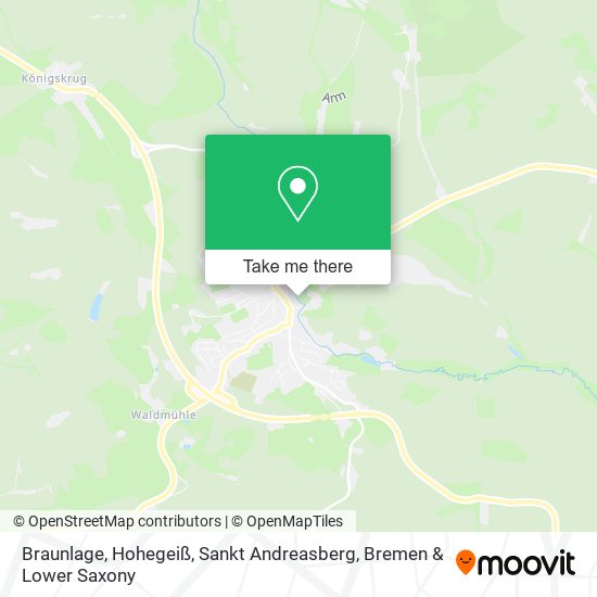 Braunlage, Hohegeiß, Sankt Andreasberg map