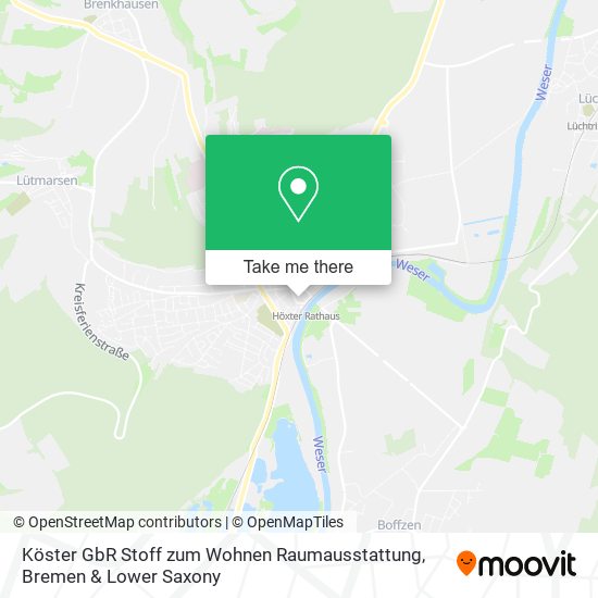 Köster GbR Stoff zum Wohnen Raumausstattung map