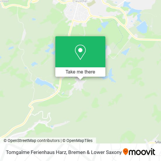 Tomgalme Ferienhaus Harz map