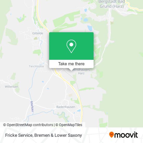 Fricke Service map