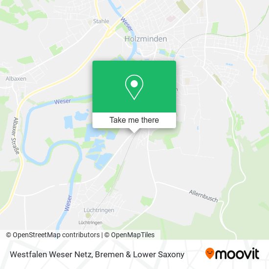 Westfalen Weser Netz map