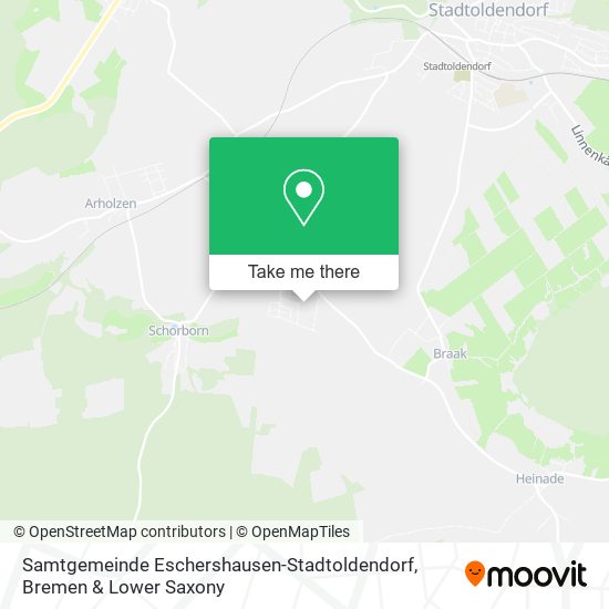 Карта Samtgemeinde Eschershausen-Stadtoldendorf