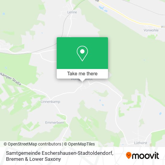 Карта Samtgemeinde Eschershausen-Stadtoldendorf