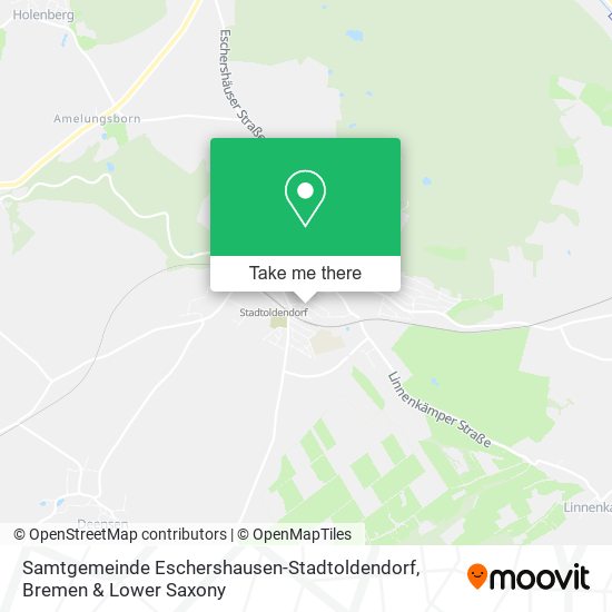 Карта Samtgemeinde Eschershausen-Stadtoldendorf