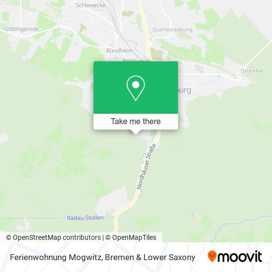 Ferienwohnung Mogwitz map