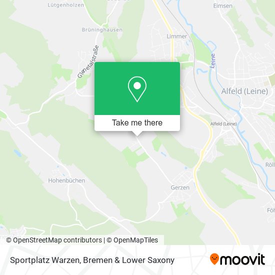 Sportplatz Warzen map