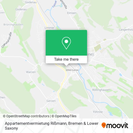 Appartementvermietung Rißmann map