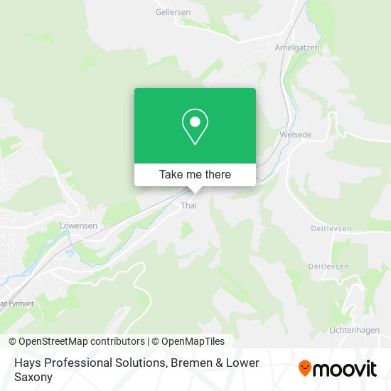 Hays Professional Solutions map