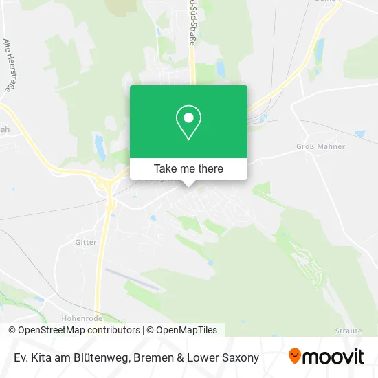 Карта Ev. Kita am Blütenweg