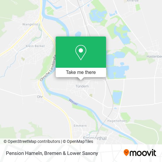 Pension Hameln map