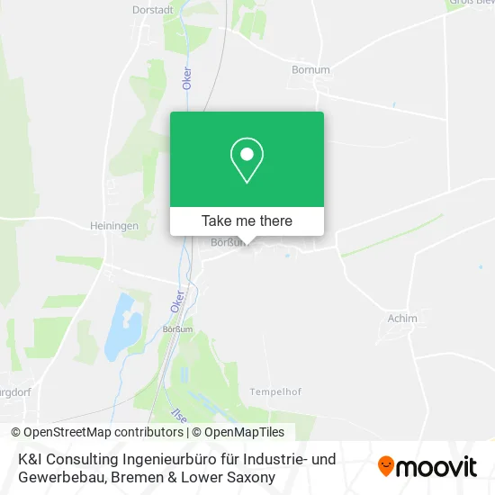 Карта K&I Consulting Ingenieurbüro für Industrie- und Gewerbebau