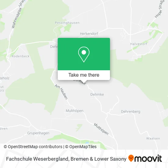 Карта Fachschule Weserbergland
