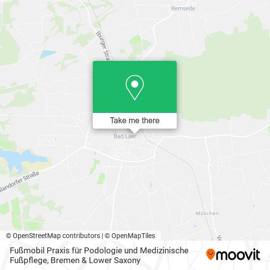 Fußmobil Praxis für Podologie und Medizinische Fußpflege map