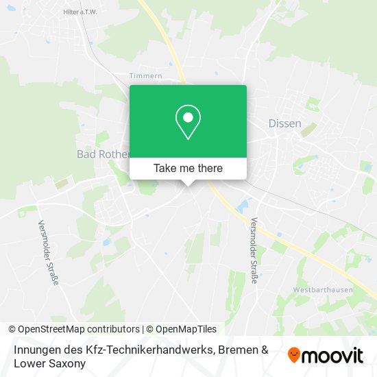 Innungen des Kfz-Technikerhandwerks map