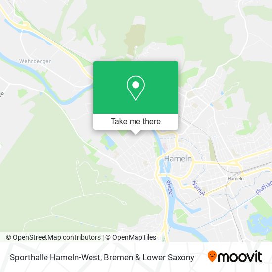 Sporthalle Hameln-West map