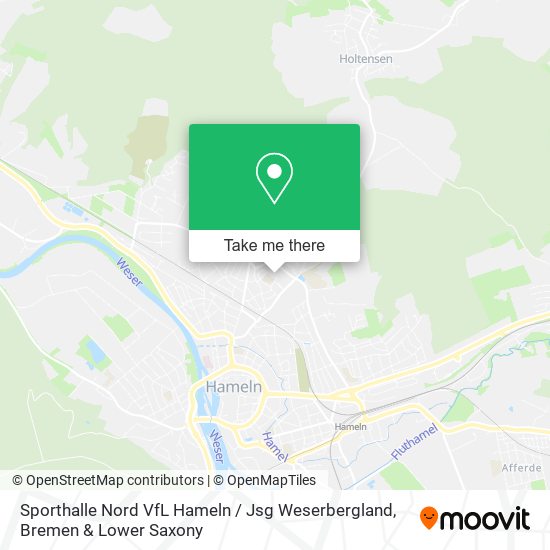 Sporthalle Nord VfL Hameln / Jsg Weserbergland map