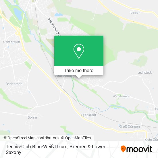 Tennis-Club Blau-Weiß Itzum map