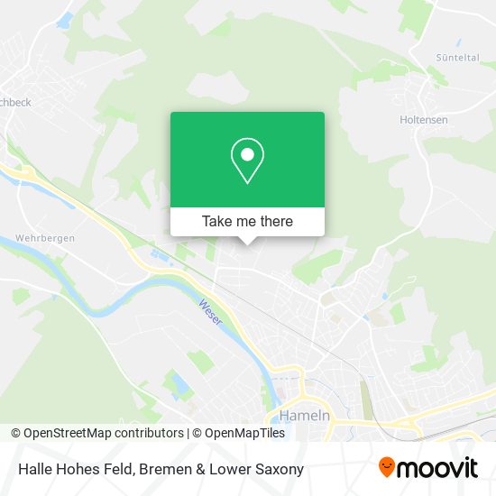 Halle Hohes Feld map