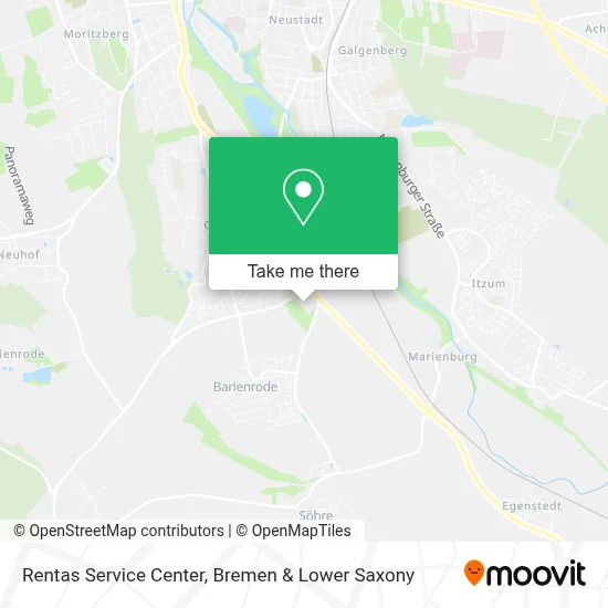 Rentas Service Center map