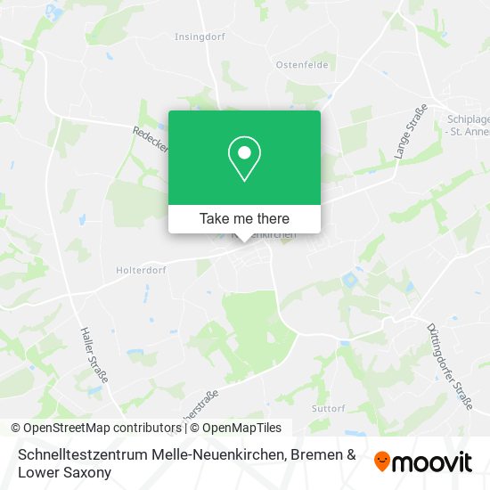 Schnelltestzentrum Melle-Neuenkirchen map