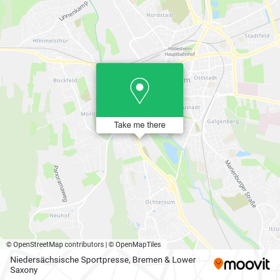 Niedersächsische Sportpresse map