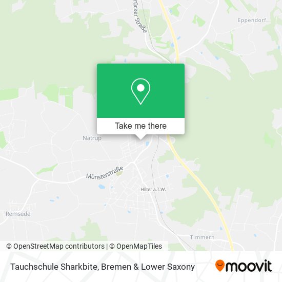 Tauchschule Sharkbite map