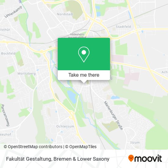Fakultät Gestaltung map