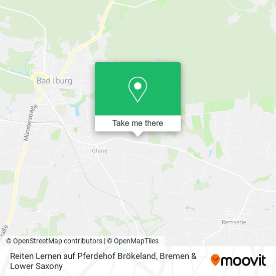 Reiten Lernen auf Pferdehof Brökeland map