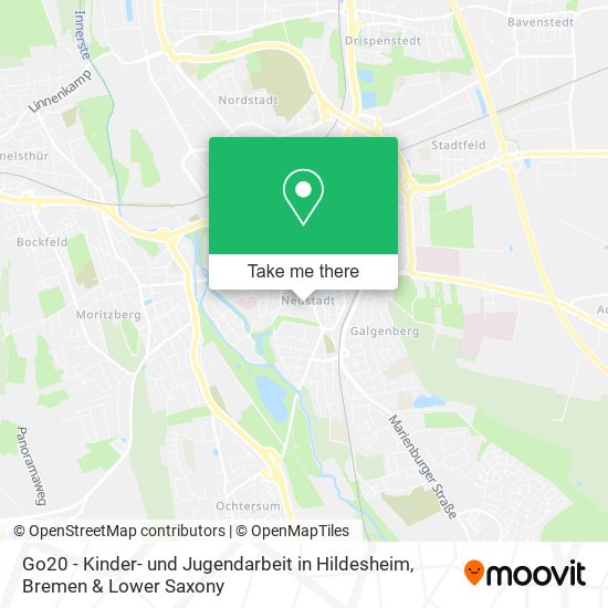 Go20 - Kinder- und Jugendarbeit in Hildesheim map